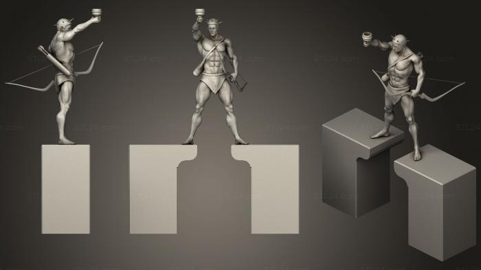 Figurines heroes, monsters and demons (Colossus Of Rhodes, STKM_0733) 3D models for cnc